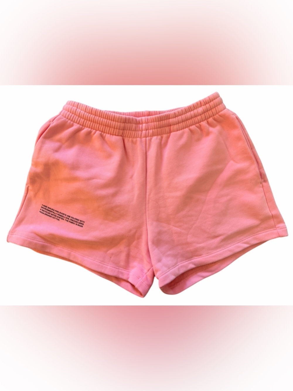 Pangaia Pink Casual Elastic-Waist Shorts